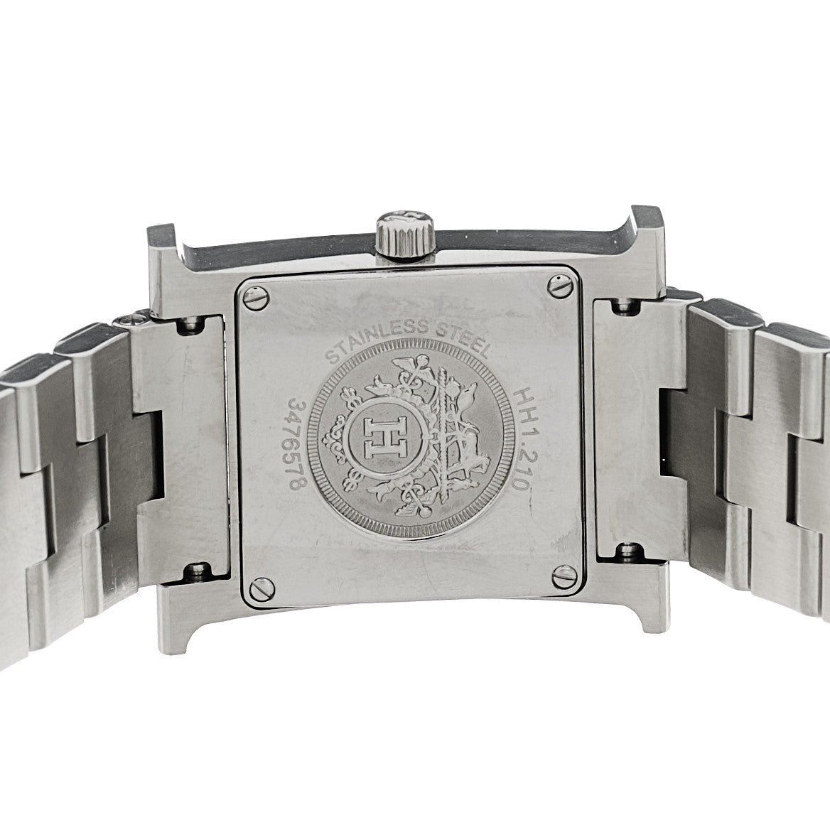 Hermes Stainless Steel 21mm Heure H Watch White