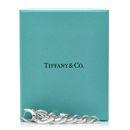 Tiffany Sterling Silver Forge Drop Link Earrings