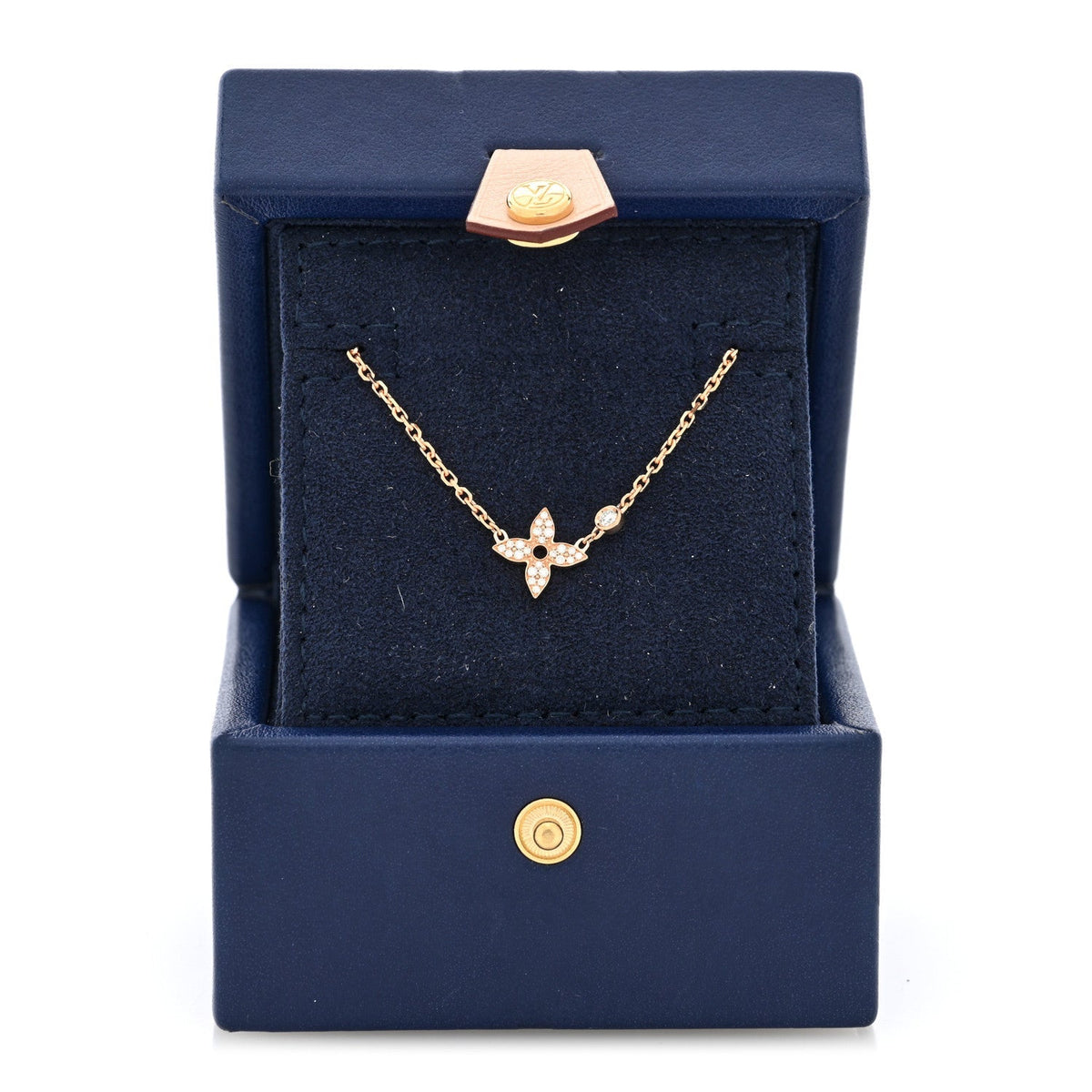 Louis Vuitton 18K Pink Gold Diamond Idylle Blossom Pendant Necklace