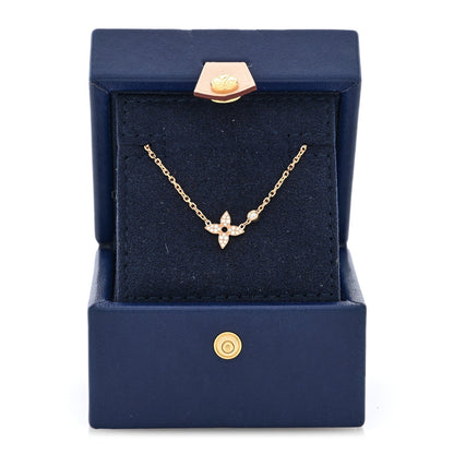 Louis Vuitton 18K Pink Gold Diamond Idylle Blossom Pendant Necklace