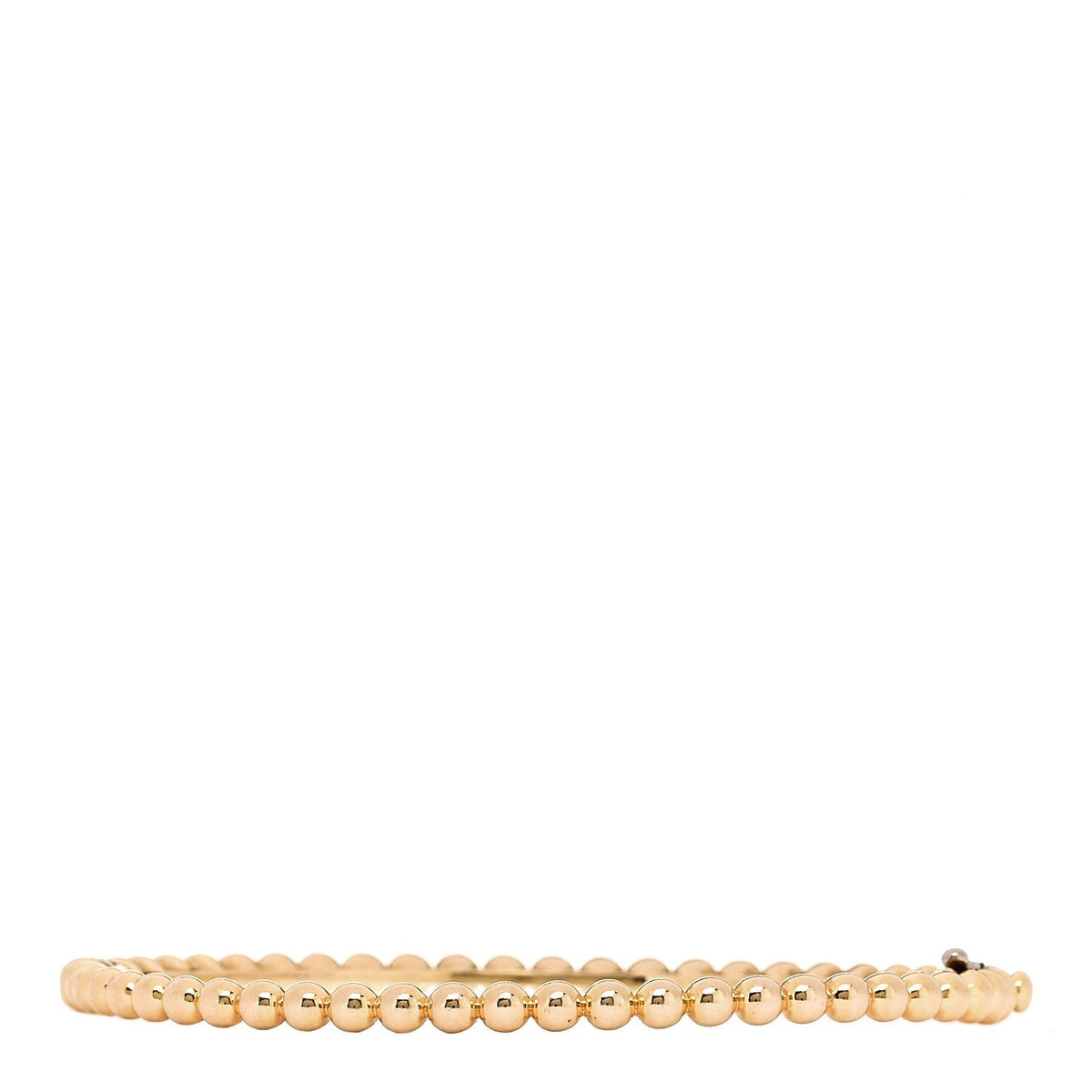 Van Cleef & Arpels 18K Yellow Gold Perlee Pearls of Gold Bracelet S