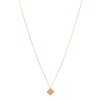 Van Cleef & Arpels 18K Rose Gold Sweet Alhambra Pendant Necklace