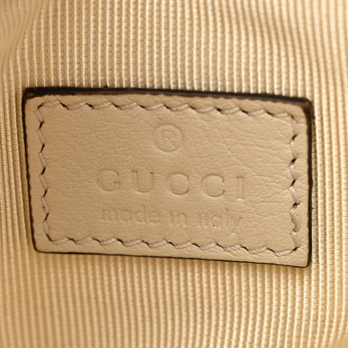 Gucci Calfskin Monochrome Small GG Marmont Shoulder Bag Ivory