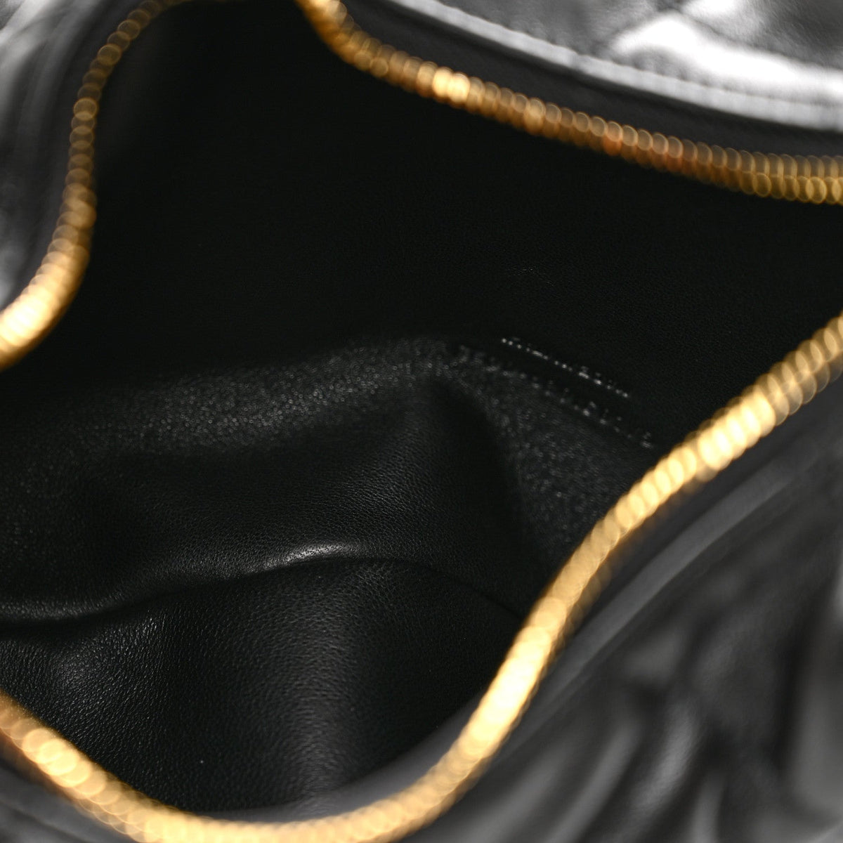 Saint Laurent Lambskin Quilted Icarino Bag Black