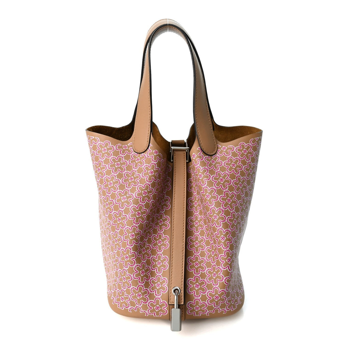 Hermès Swift Lucky Daisy Picotin Lock 18 PM Chai