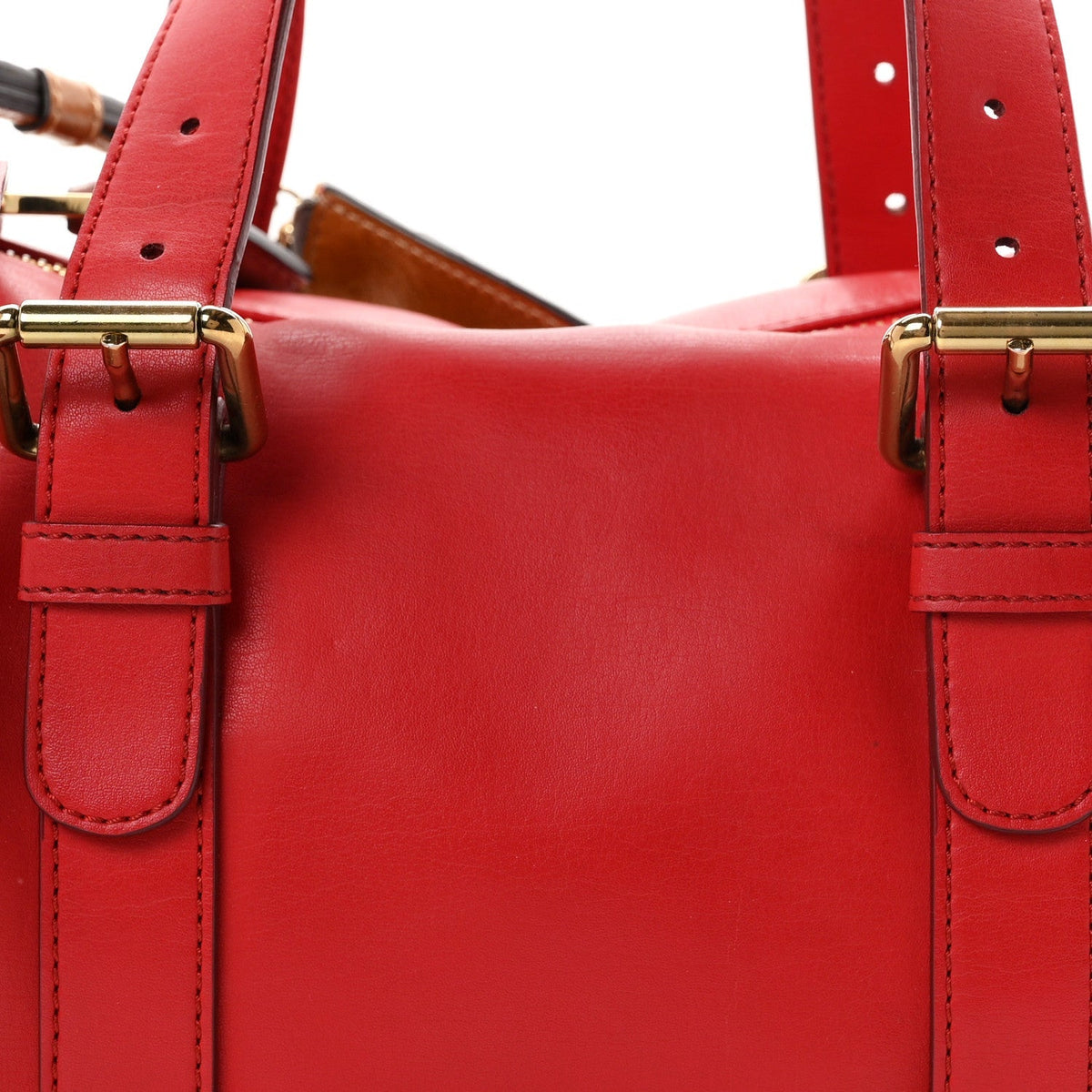 Chloe Calfskin Duffle Bag Red