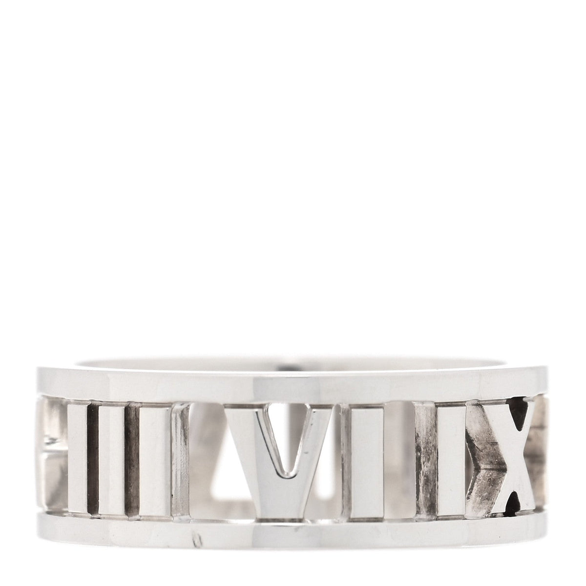 Tiffany Sterling Silver Wide Atlas Open Ring 51 5.75