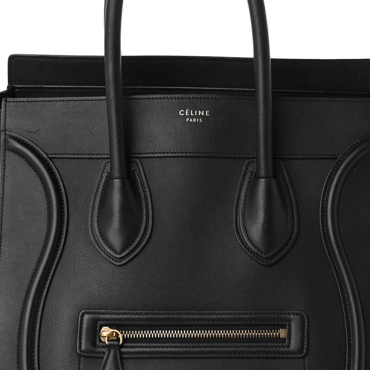 Celine Smooth Calfskin Mini Luggage Black 1943259