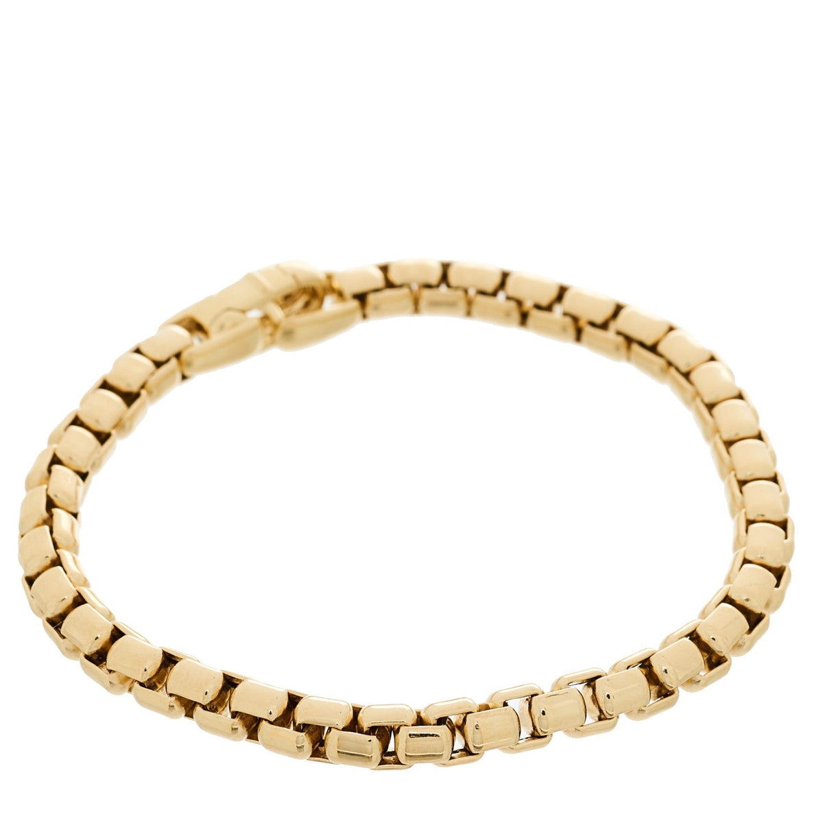 David Yurman 18K Yellow Gold 5mm Box Chain Bracelet
