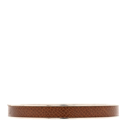 Hermès Lizard Kelly Lock Cadena Bracelet Brown