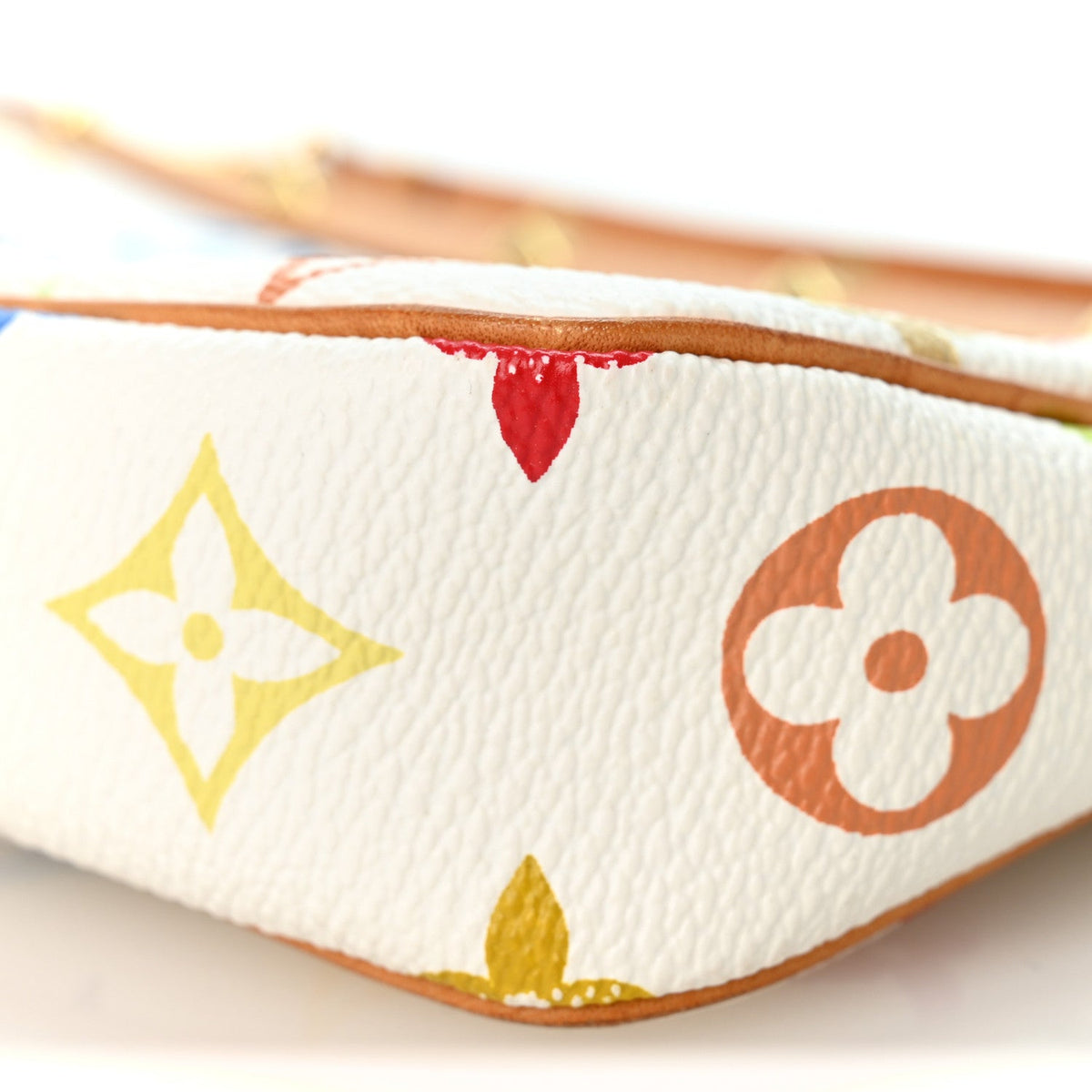 Louis Vuitton Monogram Multicolor Pochette Accessories White