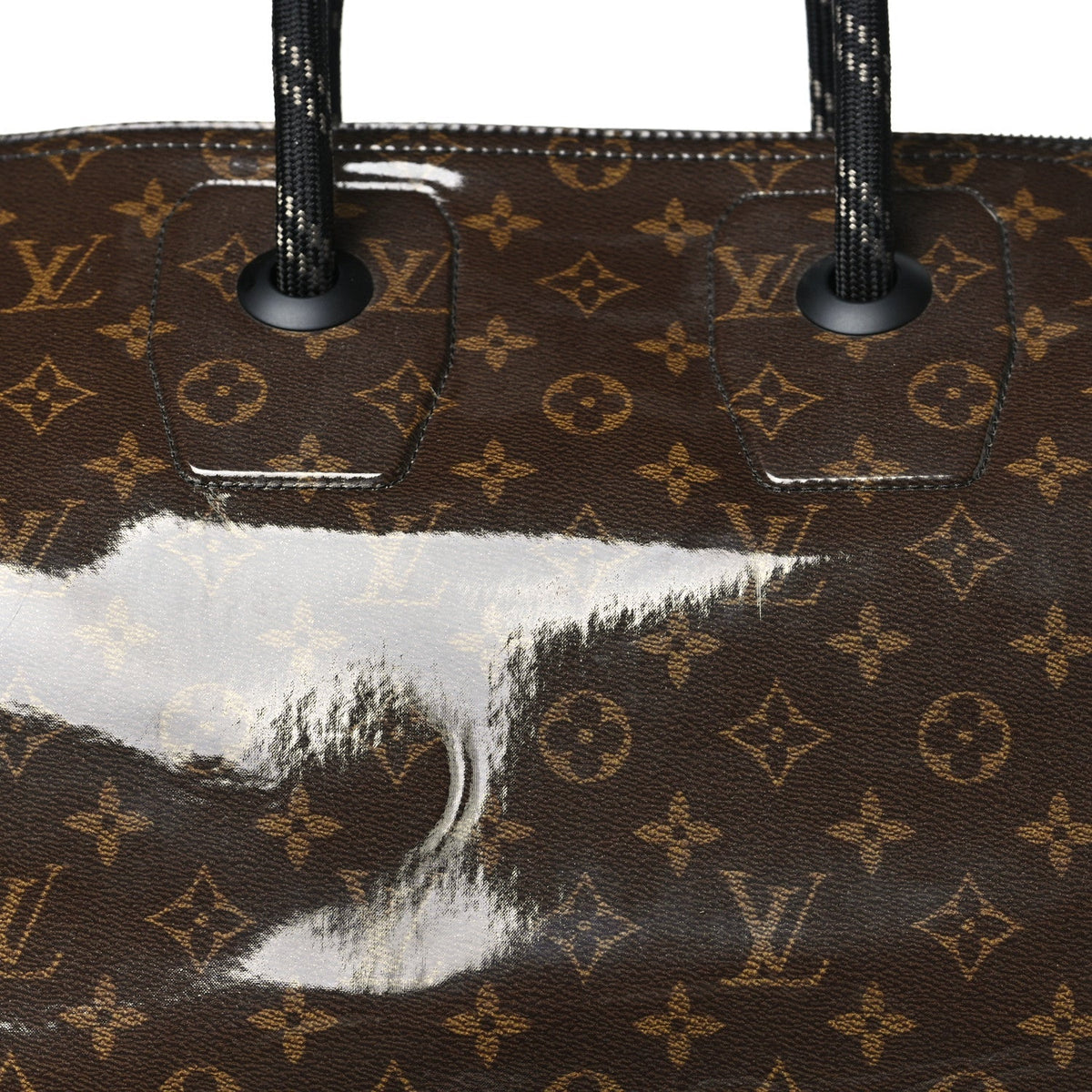 Louis Vuitton Monogram Glaze Keepall Bandouliere 50 Brown