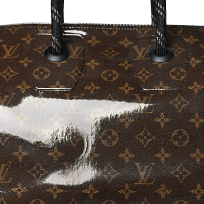Louis Vuitton Monogram Glaze Keepall Bandouliere 50 Brown