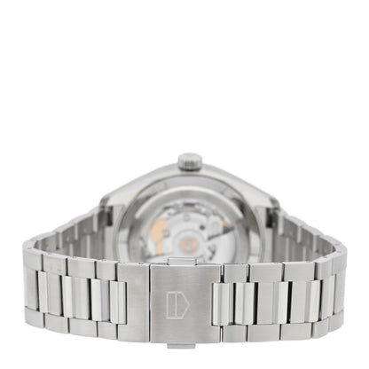 Tag Heuer Stainless Steel 39mm Carrera Caliber 5 Automatic Watch Silver WBN2111