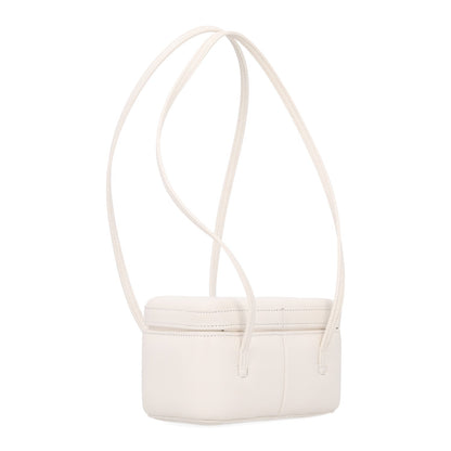 Chanel Shiny Caviar Preppy Coco Long Vanity With Strap White
