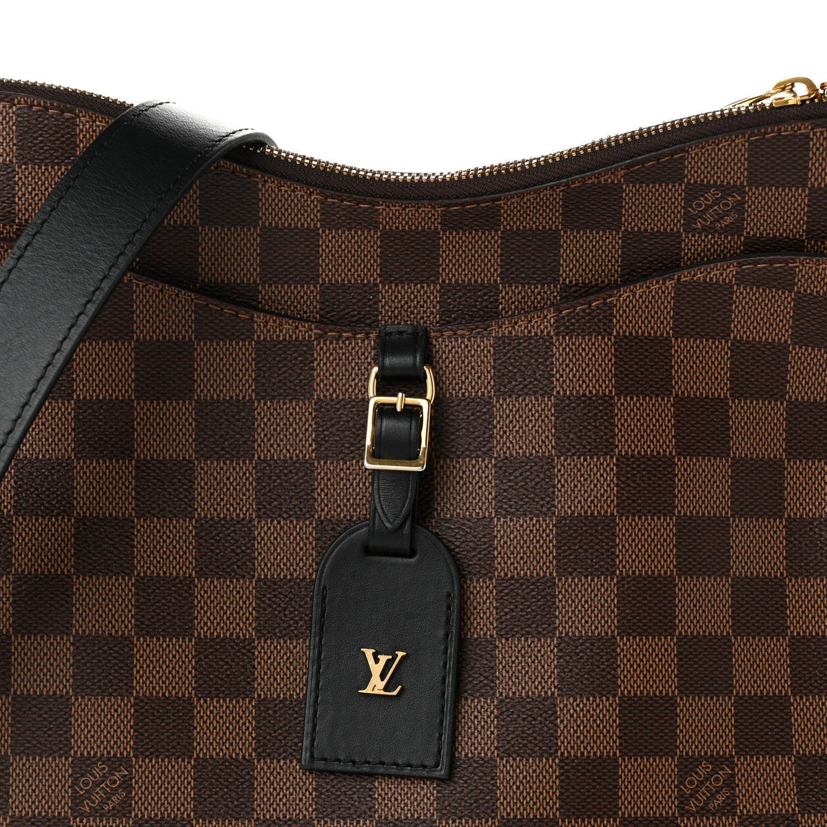 Louis Vuitton Damier Ebene Odeon MM Bag Black