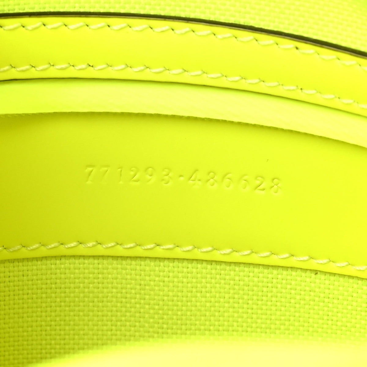 Gucci Rubber Effect Monogram GG Crossbody Bag Fluorescent Yellow