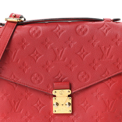 Louis Vuitton Empreinte Pochette Metis Bag Cherry