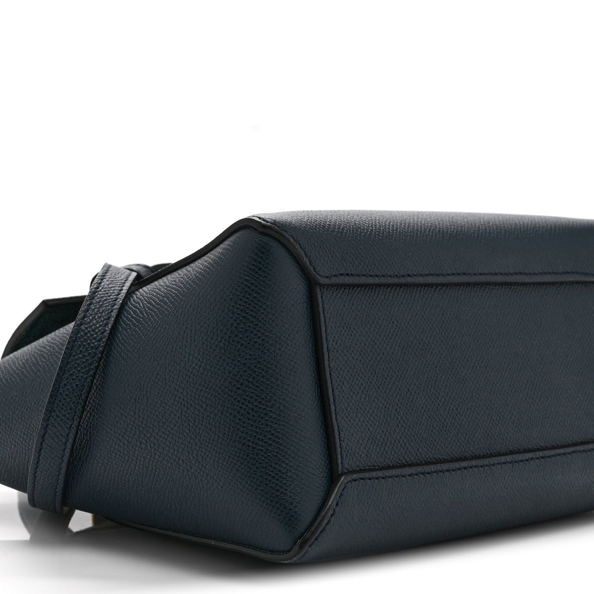 Celine Baby Grained Calfskin Nano Belt Bag Abyss Blue