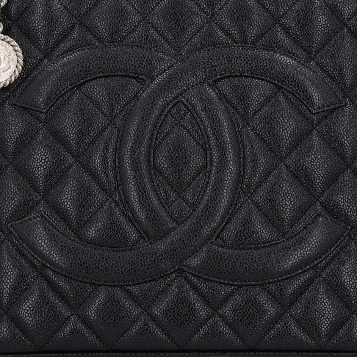 Chanel Caviar Quilted Medallion Tote Black 1983992