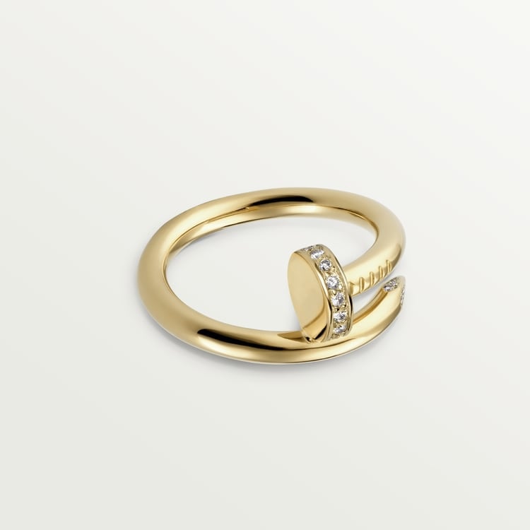 18K Gold Diamonds Cartier Juste un Clou Ring