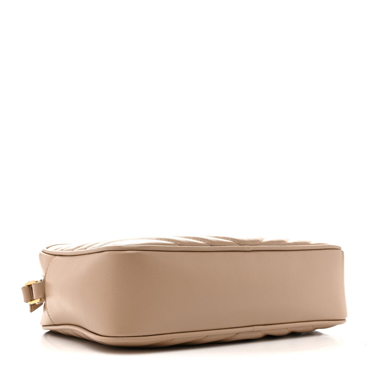 Saint Laurent Calfskin Matelasse Lou Camera Bag Dark Beige