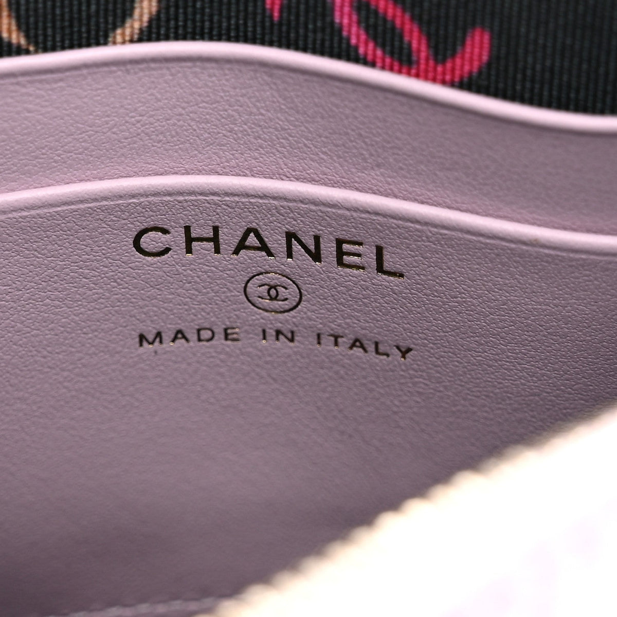 Chanel Caviar Quilted Mini Classic Clutch With Chain Light Purple