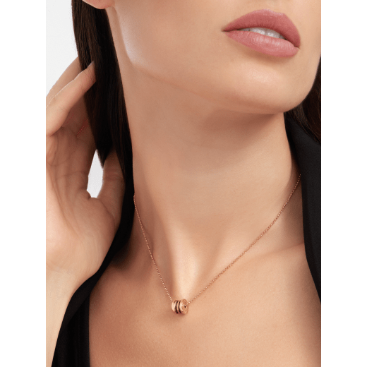 18K Rose Gold Ceramic B.zero1 Necklace