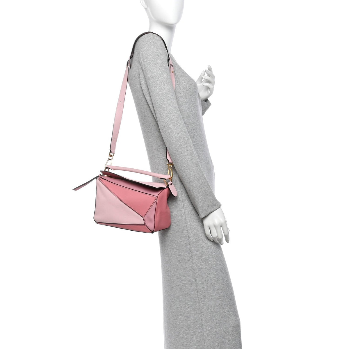 Loewe Calfskin Small Puzzle Bag Soft Pink