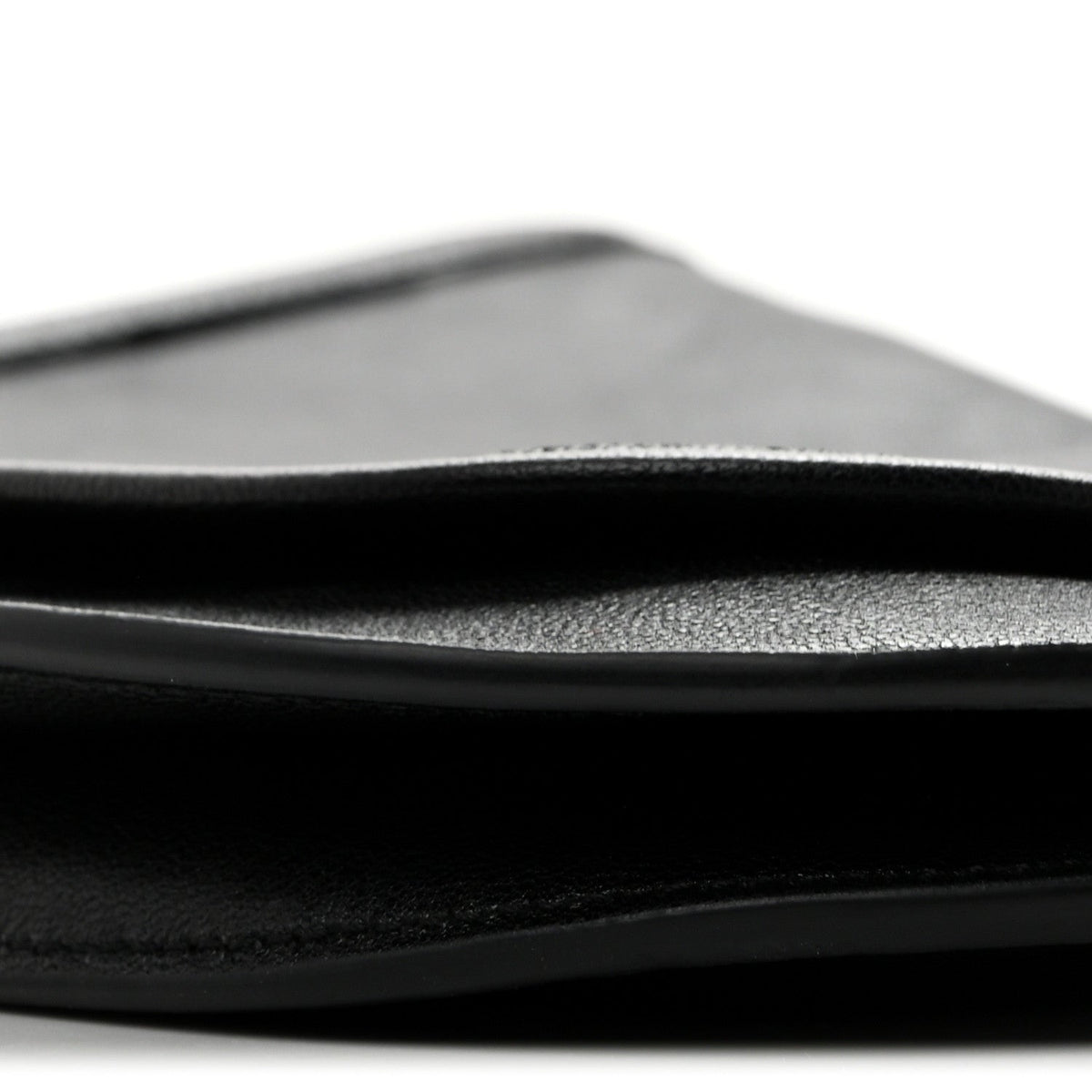 Celine Shiny Lambskin Soft Triomphe Besace Bag Black