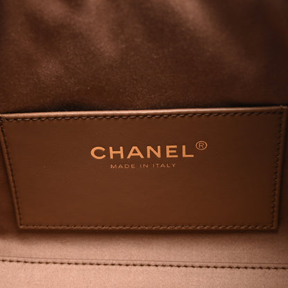 Chanel Caviar Quilted Mini Chanel 25 Handbag Brown