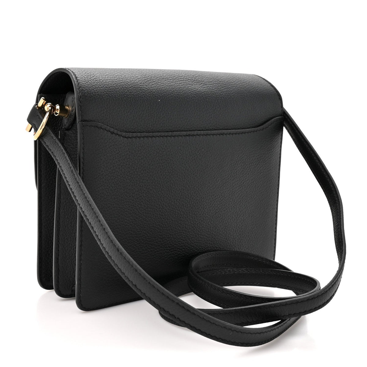 Hermes Evergrain Mini Sac Roulis Black