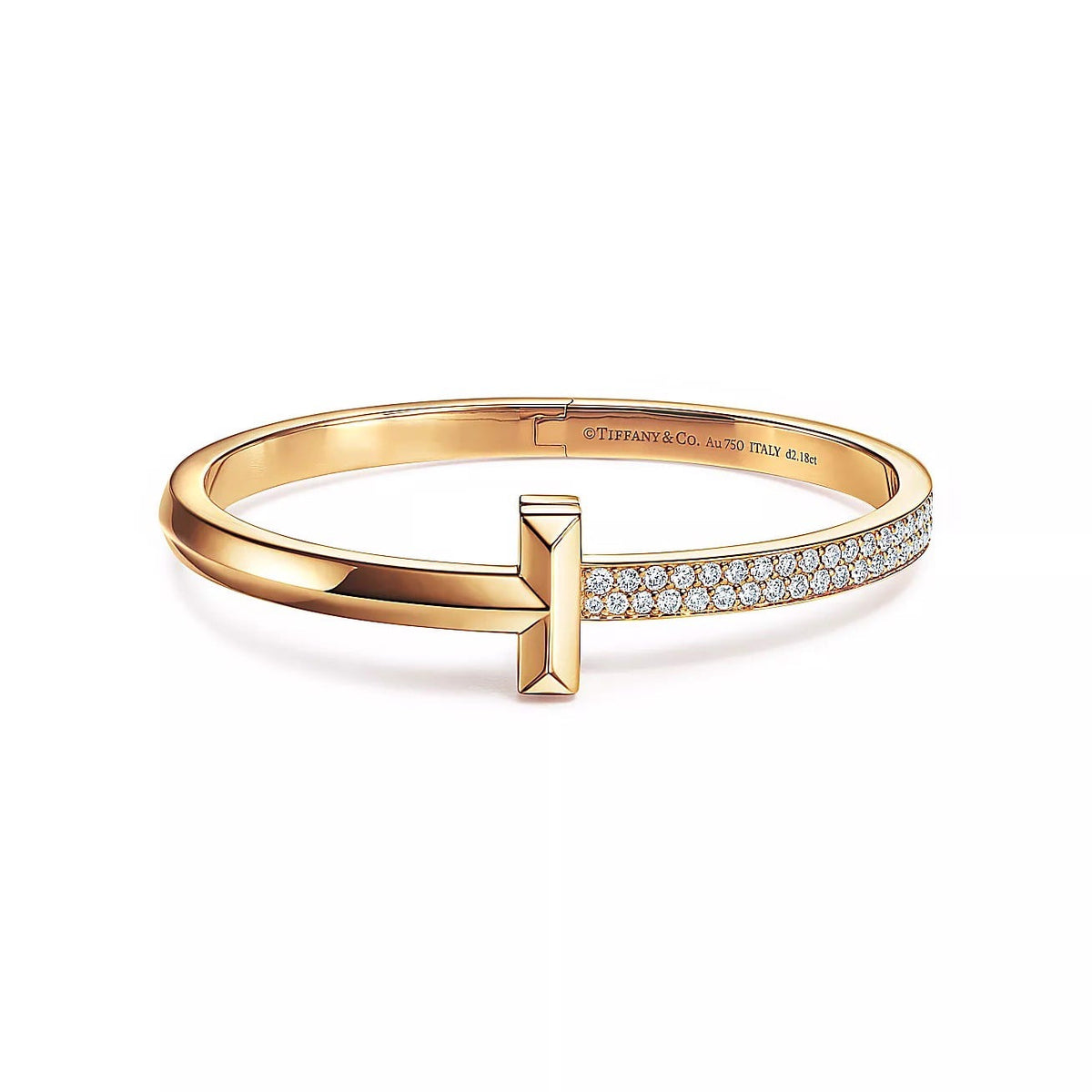 18K Gold Diamond Tiffany T1 Bracelet