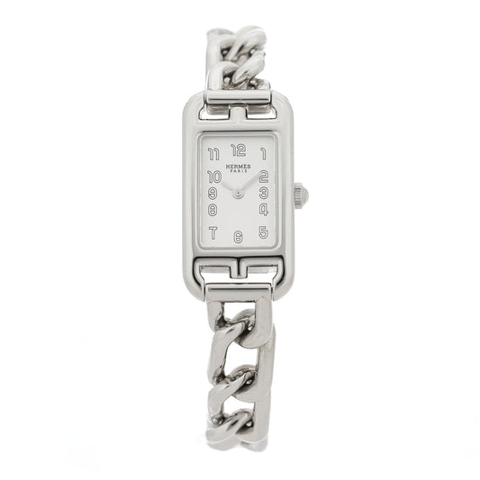 Hermes Stainless Steel Women's 17mm Nantucket Watch Silver