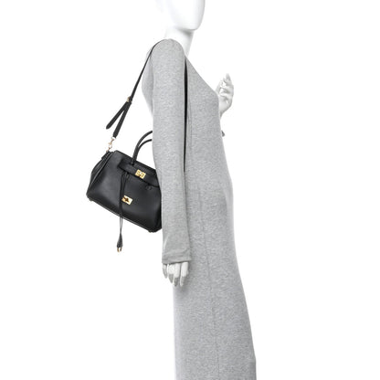 Balenciaga Smooth Calfskin Mini Bel Air Carry All Bag Black