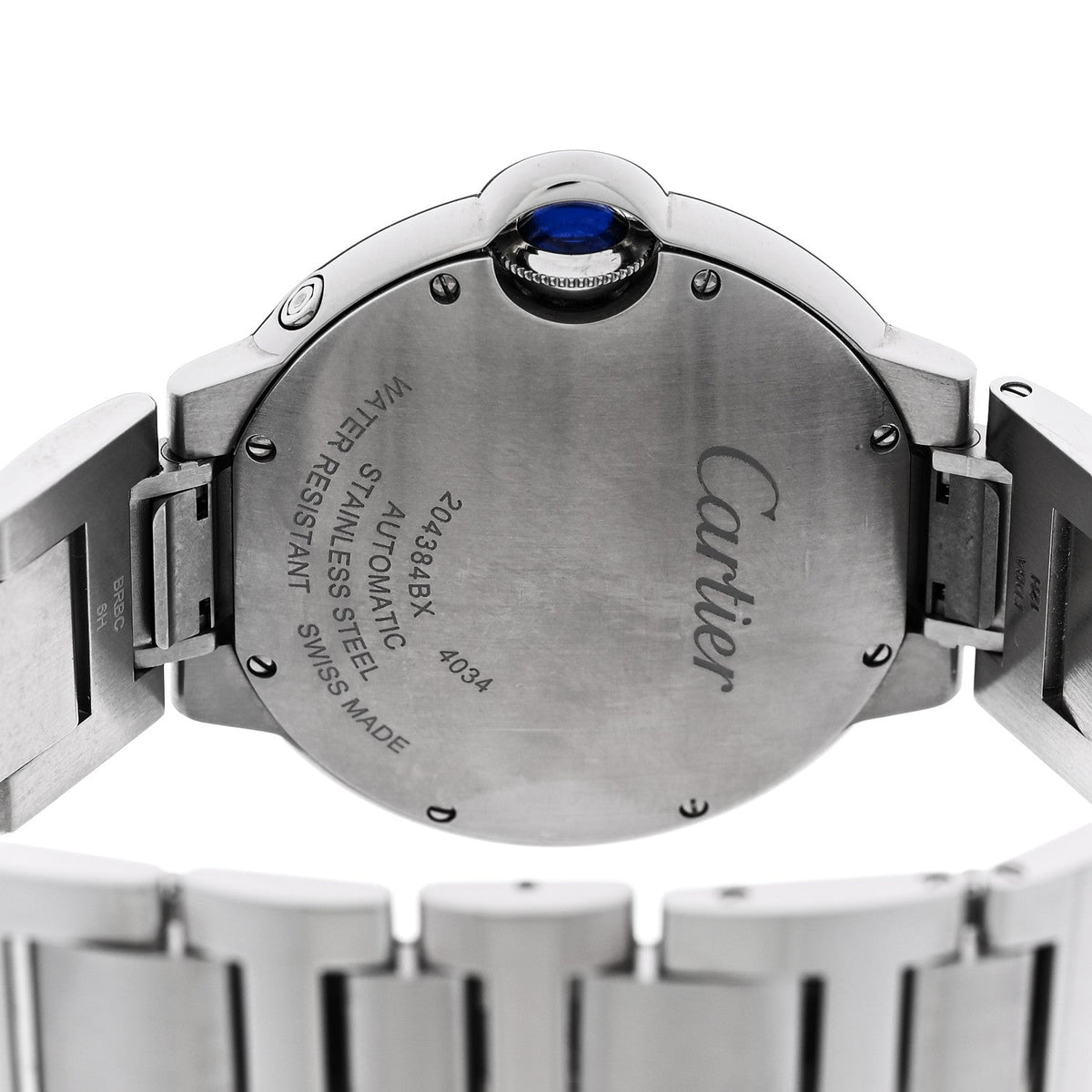 Cartier Stainless Steel 37mm Ballon Bleu De Cartier Moonphase Automatic Watch