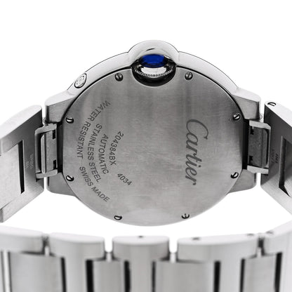 Cartier Stainless Steel 37mm Ballon Bleu De Cartier Moonphase Automatic Watch