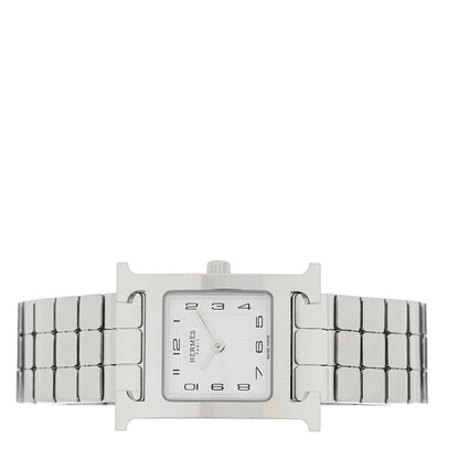 Hermes Stainless Steel 21mm Heure H Watch White
