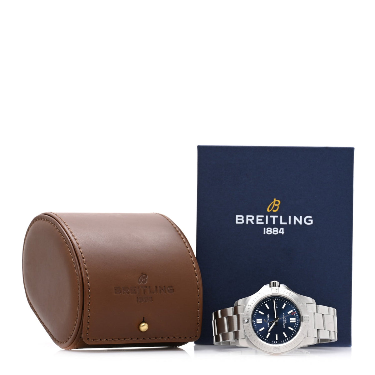 Breitling Stainless Steel 44mm Colt Automatic Watch Blue A17388