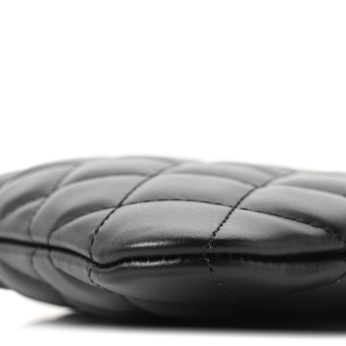 Chanel Lambskin Quilted Uniform Crossbody Bag Black
