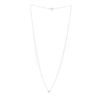 Tiffany Sterling Silver Elsa Peretti Diamonds by the Yard Pendant Necklace
