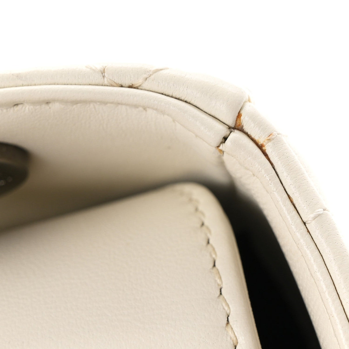 Christian Dior Lambskin Cannage Small My ABCDior Lady Dior White