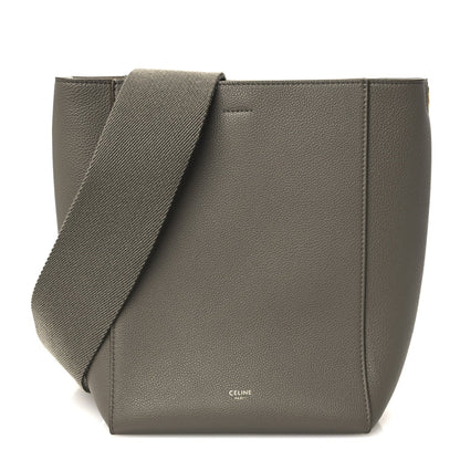 Celine Soft Grained Calfskin Small Sangle Bucket Bag Taupe
