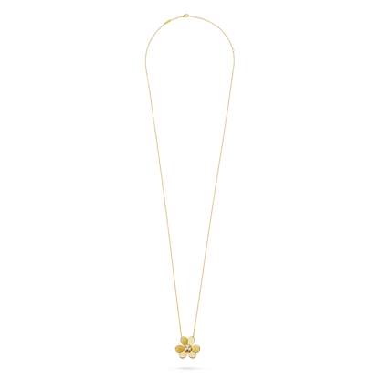 18K Gold Diamond VCA Frivole Clip Pendant