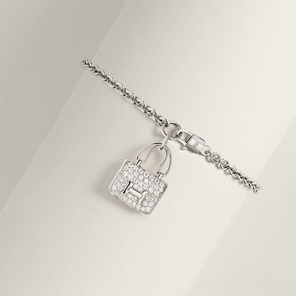 18K Gold Diamond Hermes Amulettes Constance Bracelet
