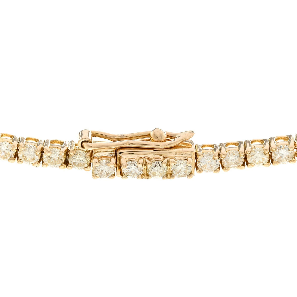 Parker & West 18K Yellow Gold Diamond 14.41ctw Tennis Necklace