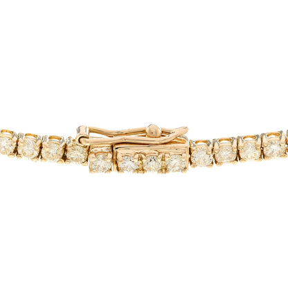 Parker & West 18K Yellow Gold Diamond 14.41ctw Tennis Necklace