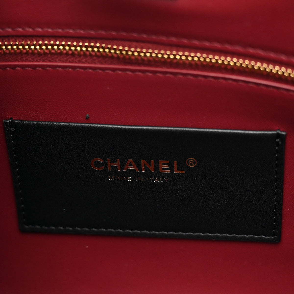 Chanel Calfskin Crocodile Embossed Small Archetype Tote Black