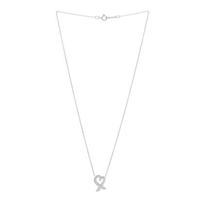 Tiffany Sterling Silver Paloma Picasso Loving Heart Pendant Necklace