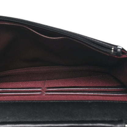 Chanel Lambskin Quilted Wallet On Chain WOC Bag Black